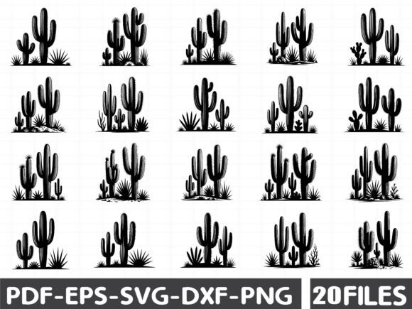 Cactus Scene Svg Bundle: Fresh Graphics for Illustrations