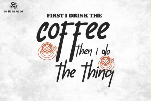 Coffee Quote Hand-drawn SVG PNG for Graphics & Illustrations