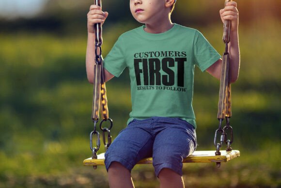 Customers First Quote T-Shirt SVG: A Graphic Design Review