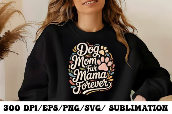 Cute Dog Mom T-Shirt Design Graphics for T-Shirt Designs