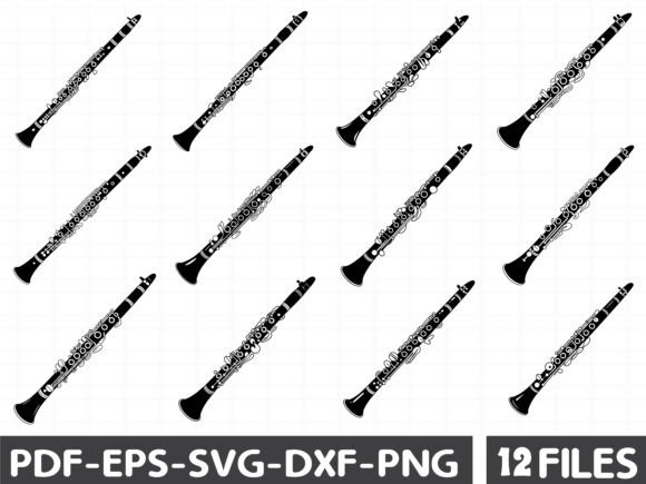 Flute SVG Graphics for Handmade Illustrations