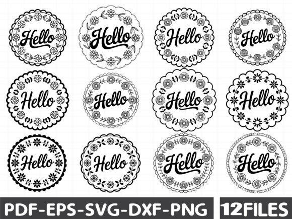 Hello Spring Daisy Sign SVG: Graphics & Illustrations for Sellers