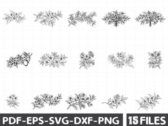 Lemon Blossom Clipart: Fresh Graphics and Illustrations for Modern Branding