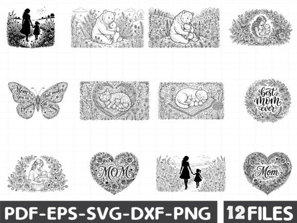 Mother's Day Clipart Bundle: Graphics & Illustrations for Crafters
