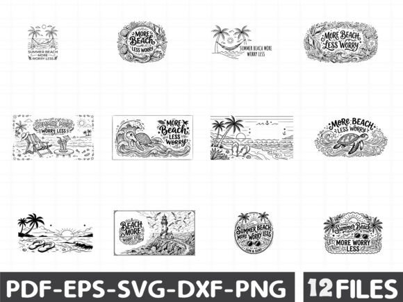Summer Beach More Worry Less SVG Review