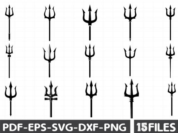 Trident Silhouettes: A Designer's Review of Graphics and Illustrations